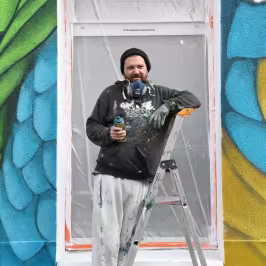 nouvelle fresque pour la bibliothèque de la Guillotière